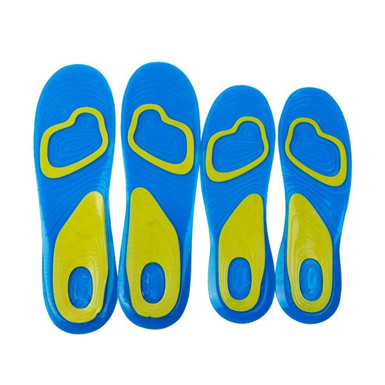 1 paio di solette in gel di silicone ad assorbimento degli urti per arco plantare, dimensioni:, Female 38-42, Male 42-48