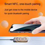 T40 2 in 1 Ricevitore Bluetooth 5.1 Trasmettitore NFC Adattatore AUX per auto, T40 2 In 1