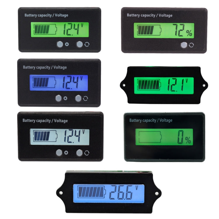 L6133 Display LCD per la potenza del motociclo elettrico, stile:, Button Front White Backlight, Button Rear Green Backlight, Internal Blue Backlight, Button Front Green Backlight, Button Front Blue Backlight, Internal Green Backlight                   ...