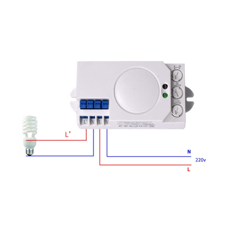 Sensore di commutazione a induzione a microonde intelligente Interruttore di rilevamento radar 5.8G, 5.8G Radar Sensing Switch