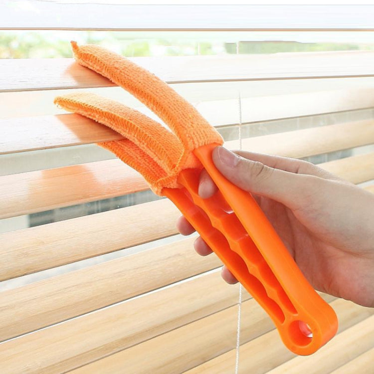 5 PCS AQ-CS01 Spazzola multifunzionale per la pulizia della presa d'aria della spazzola per strumenti di bellezza per auto, Orange, Red, Yellow, Blue, Green, Pink
