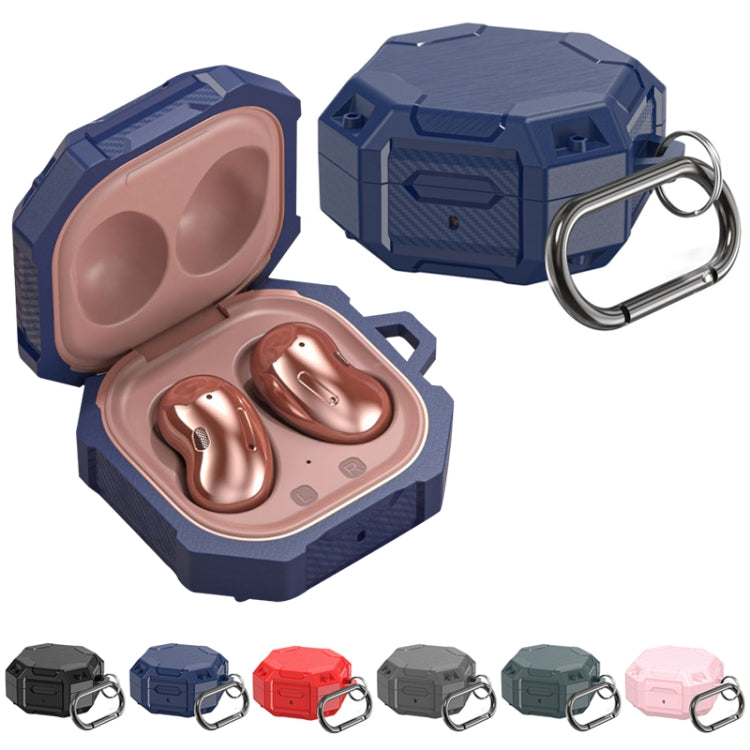 Custodia per auricolari Bluetooth in TPU per Samsung Galaxy Buds Live/Buds Pro, Sapphire, Pink, Black, Red, Grey, Green