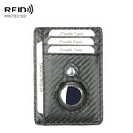 Portacarte in pelle antifurto compatibile AirTag