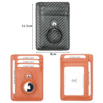Portacarte in pelle antifurto compatibile AirTag