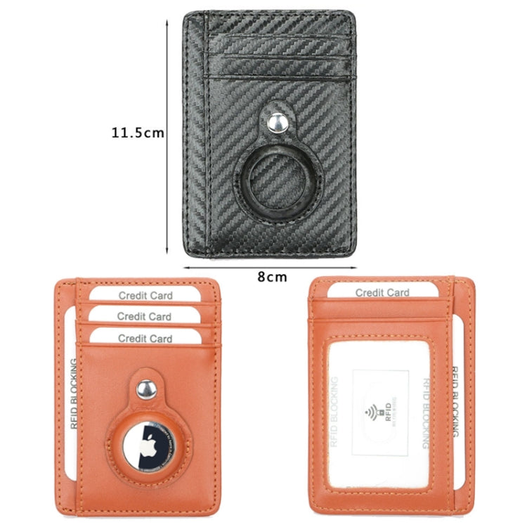 Portacarte in pelle antifurto compatibile AirTag