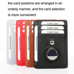 Portacarte in pelle antifurto compatibile AirTag