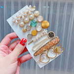 Insieme variopinto della clip del Rhinestone della perla del copricapo della forcella della lega, 8PCS/Set Heavy Work, 8PCS/Set Cherry, 8PCS/Set Pink Cherry, 8PCS/Set Starfish, 7PCS/Set Mermaid, 4PCS/Set Heart, 4PCS/Set Light Blue, 4PCS/Set Yellow     ...