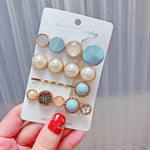 Insieme variopinto della clip del Rhinestone della perla del copricapo della forcella della lega, 8PCS/Set Heavy Work, 8PCS/Set Cherry, 8PCS/Set Pink Cherry, 8PCS/Set Starfish, 7PCS/Set Mermaid, 4PCS/Set Heart, 4PCS/Set Light Blue, 4PCS/Set Yellow     ...