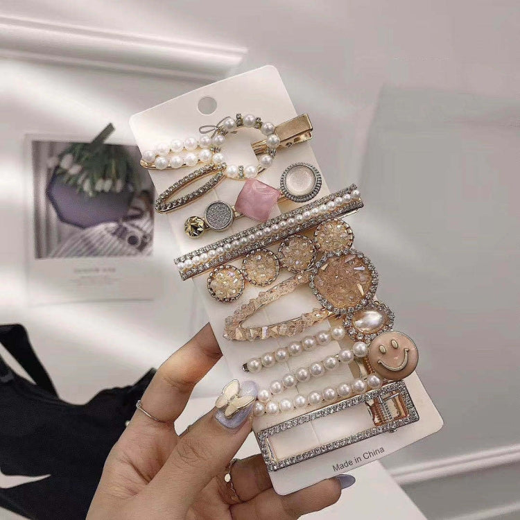 Insieme variopinto della clip del Rhinestone della perla del copricapo della forcella della lega, 8PCS/Set Heavy Work, 8PCS/Set Cherry, 8PCS/Set Pink Cherry, 8PCS/Set Starfish, 7PCS/Set Mermaid, 4PCS/Set Heart, 4PCS/Set Light Blue, 4PCS/Set Yellow     ...