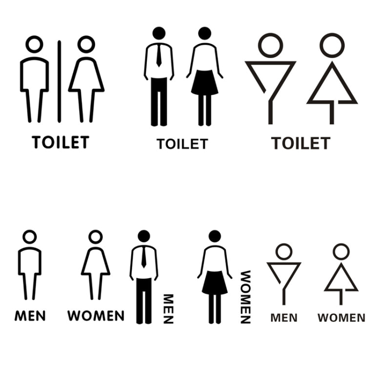 19 x 14 cm Segno di toilette personalizzato Segno di WC Segno di toilette, Stile:, Black Single Women, Black Single Man, Black  Public, Golden Public, Porcelain White Public, Black Separate, Golden  Separate, Porcelain White  Separate, Tie-Black  Publi...