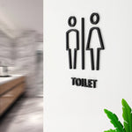 19 x 14 cm Segno di toilette personalizzato Segno di WC Segno di toilette, Stile:, Black Single Women, Black Single Man, Black  Public, Golden Public, Porcelain White Public, Black Separate, Golden  Separate, Porcelain White  Separate, Tie-Black  Publi...