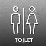 19 x 14 cm Segno di toilette personalizzato Segno di WC Segno di toilette, Stile:, Black Single Women, Black Single Man, Black  Public, Golden Public, Porcelain White Public, Black Separate, Golden  Separate, Porcelain White  Separate, Tie-Black  Publi...