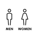 19 x 14 cm Segno di toilette personalizzato Segno di WC Segno di toilette, Stile:, Black Single Women, Black Single Man, Black  Public, Golden Public, Porcelain White Public, Black Separate, Golden  Separate, Porcelain White  Separate, Tie-Black  Publi...