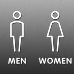 19 x 14 cm Segno di toilette personalizzato Segno di WC Segno di toilette, Stile:, Black Single Women, Black Single Man, Black  Public, Golden Public, Porcelain White Public, Black Separate, Golden  Separate, Porcelain White  Separate, Tie-Black  Publi...