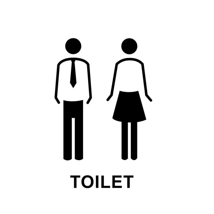 19 x 14 cm Segno di toilette personalizzato Segno di WC Segno di toilette, Stile:, Black Single Women, Black Single Man, Black  Public, Golden Public, Porcelain White Public, Black Separate, Golden  Separate, Porcelain White  Separate, Tie-Black  Publi...