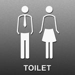 19 x 14 cm Segno di toilette personalizzato Segno di WC Segno di toilette, Stile:, Black Single Women, Black Single Man, Black  Public, Golden Public, Porcelain White Public, Black Separate, Golden  Separate, Porcelain White  Separate, Tie-Black  Publi...