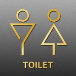 19 x 14 cm Segno di toilette personalizzato Segno di WC Segno di toilette, Stile:, Black Single Women, Black Single Man, Black  Public, Golden Public, Porcelain White Public, Black Separate, Golden  Separate, Porcelain White  Separate, Tie-Black  Publi...
