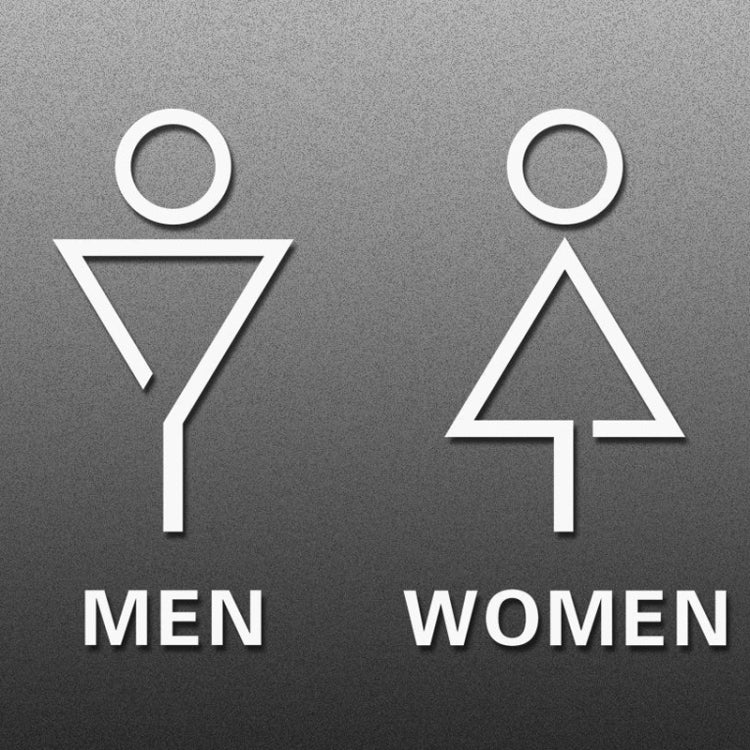 19 x 14 cm Segno di toilette personalizzato Segno di WC Segno di toilette, Stile:, Black Single Women, Black Single Man, Black  Public, Golden Public, Porcelain White Public, Black Separate, Golden  Separate, Porcelain White  Separate, Tie-Black  Publi...