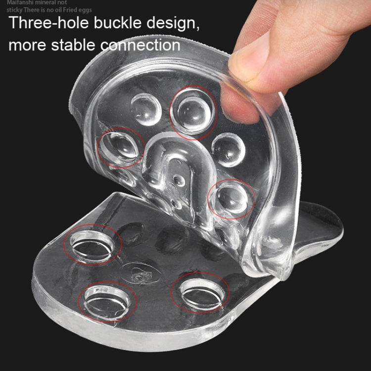 2 paia Combinazione libera Sottopiede in silicone a cinque strati per aumentare l'altezza