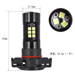 1 paio di fendinebbia a LED ad alta potenza con luce bianca per auto, PSX24W