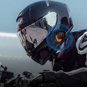 Auricolare Bluetooth per la navigazione musicale del casco del motociclo, Red, Yellow, Green