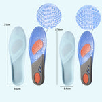 Soletta sportiva in TPE GEL Soletta da corsa che assorbe gli urti e assorbe il sudore, Male 41-46, Female 35-42
