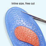 Soletta sportiva in TPE GEL Soletta da corsa che assorbe gli urti e assorbe il sudore, Male 41-46, Female 35-42
