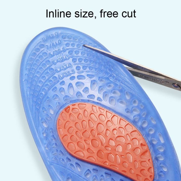 Soletta sportiva in TPE GEL Soletta da corsa che assorbe gli urti e assorbe il sudore, Male 41-46, Female 35-42