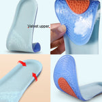 Soletta sportiva in TPE GEL Soletta da corsa che assorbe gli urti e assorbe il sudore, Male 41-46, Female 35-42