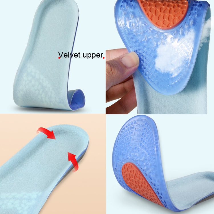 Soletta sportiva in TPE GEL Soletta da corsa che assorbe gli urti e assorbe il sudore, Male 41-46, Female 35-42