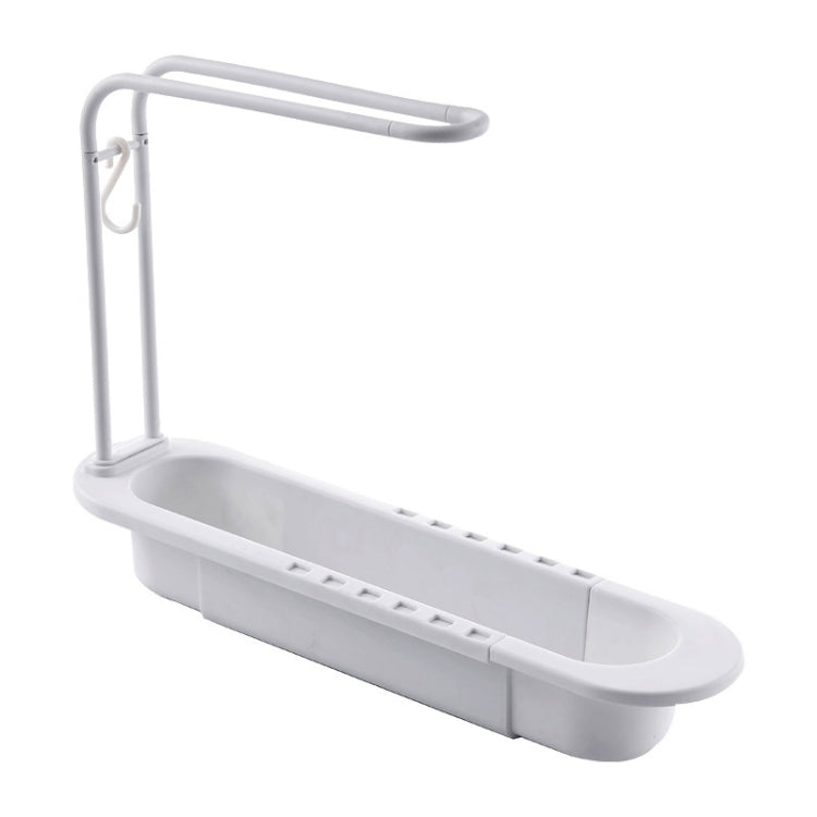Smontaggio 2 pezzi con portasalviette telescopico, White, Grey