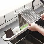 Smontaggio 2 pezzi con portasalviette telescopico, White, Grey