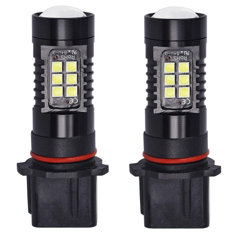 1 paio di fendinebbia a LED ad alta potenza con luce bianca per auto, P13W