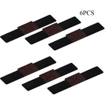 6 PCS Tubo di ferro a forma di U Coprigambe per tavolo da pranzo Coprigambe per sedia da computer per ufficio, U-shaped Table Foot Cover