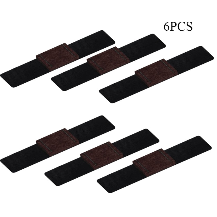 6 PCS Tubo di ferro a forma di U Coprigambe per tavolo da pranzo Coprigambe per sedia da computer per ufficio, U-shaped Table Foot Cover