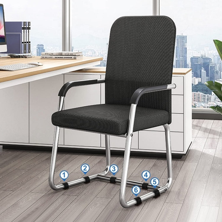 6 PCS Tubo di ferro a forma di U Coprigambe per tavolo da pranzo Coprigambe per sedia da computer per ufficio, U-shaped Table Foot Cover