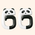 Appendiabiti per borsa da ufficio rimovibile con gancio per zainetto da scrivania da 2 pezzi, Panda, Small Pink Cat, Raccoon, Kitten