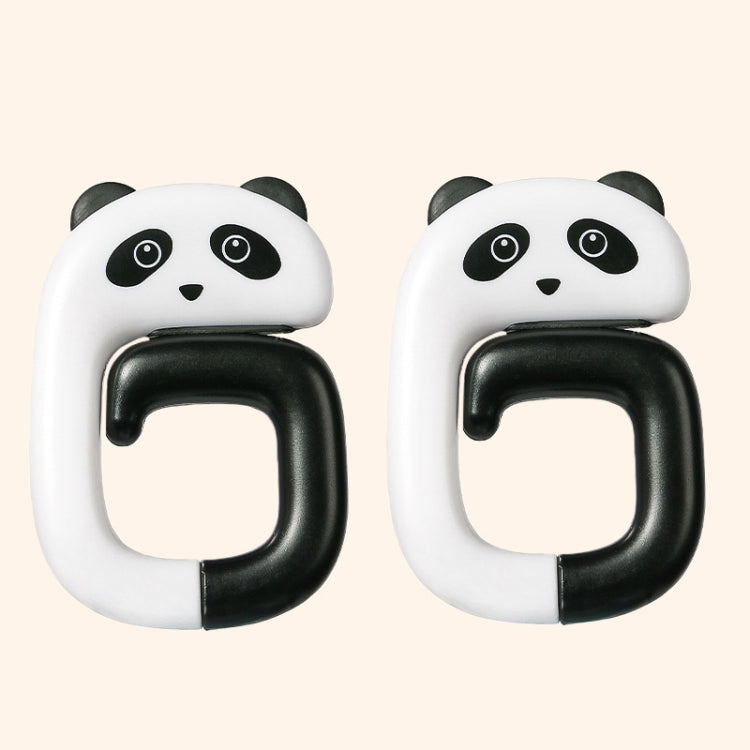 Appendiabiti per borsa da ufficio rimovibile con gancio per zainetto da scrivania da 2 pezzi, Panda, Small Pink Cat, Raccoon, Kitten