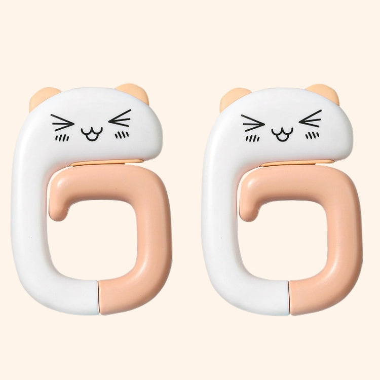 Appendiabiti per borsa da ufficio rimovibile con gancio per zainetto da scrivania da 2 pezzi, Panda, Small Pink Cat, Raccoon, Kitten
