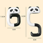 Appendiabiti per borsa da ufficio rimovibile con gancio per zainetto da scrivania da 2 pezzi, Panda, Small Pink Cat, Raccoon, Kitten