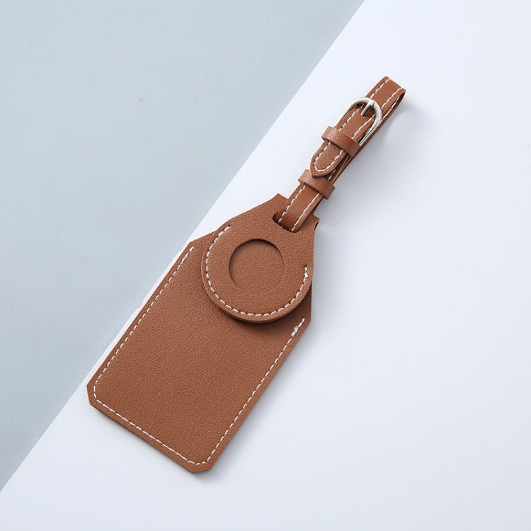 Custodia in pelle PU per AirTag compatibile con bagagli
