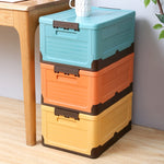 Scatola pieghevole per libri Scatola portaoggetti in plastica, S Mint Blue, S Banana Yellow, S Sunset Orange, M Mint Blue, M Banana Yellow, M Sunset Orange, L Mint Blue, L Banana Yellow, L Sunset Orange