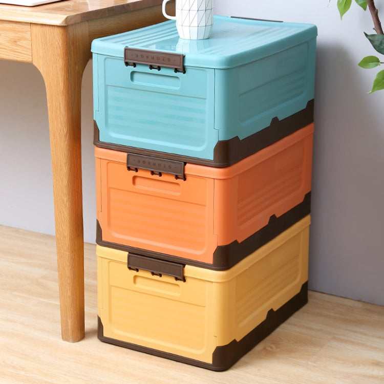 Scatola pieghevole per libri Scatola portaoggetti in plastica, S Mint Blue, S Banana Yellow, S Sunset Orange, M Mint Blue, M Banana Yellow, M Sunset Orange, L Mint Blue, L Banana Yellow, L Sunset Orange