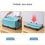 Scatola pieghevole per libri Scatola portaoggetti in plastica, S Mint Blue, S Banana Yellow, S Sunset Orange, M Mint Blue, M Banana Yellow, M Sunset Orange, L Mint Blue, L Banana Yellow, L Sunset Orange