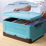 Scatola pieghevole per libri Scatola portaoggetti in plastica, S Mint Blue, S Banana Yellow, S Sunset Orange, M Mint Blue, M Banana Yellow, M Sunset Orange, L Mint Blue, L Banana Yellow, L Sunset Orange