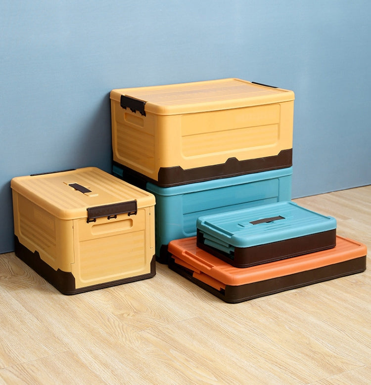 Scatola pieghevole per libri Scatola portaoggetti in plastica, S Mint Blue, S Banana Yellow, S Sunset Orange, M Mint Blue, M Banana Yellow, M Sunset Orange, L Mint Blue, L Banana Yellow, L Sunset Orange