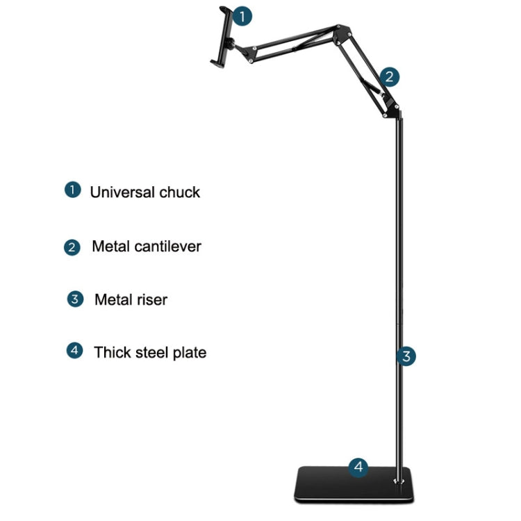 Staffa sollevamento tablet 135 cm con base stabile