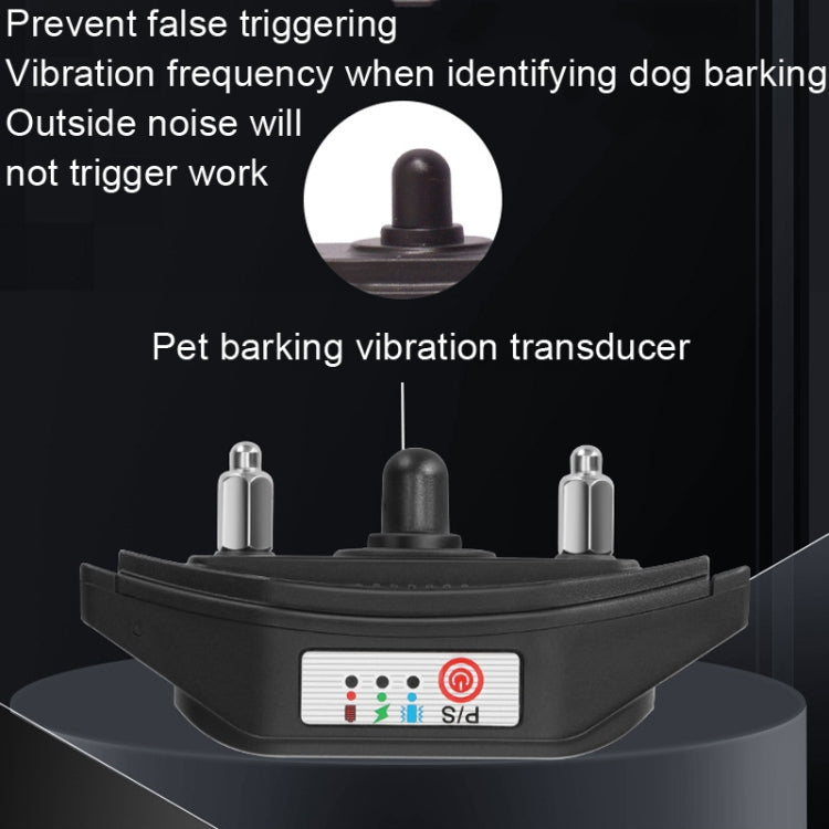 Collare per addestratore di cani con dispositivo anti-abbaio intelligente, stile:, Vibration+Electric Shock+Sound, Vibration+Sound