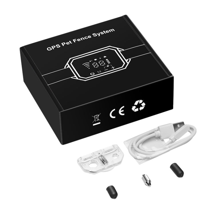 Addestratore di cani Recinto elettronico Smart GPS Wireless Bark Stop, White, Black