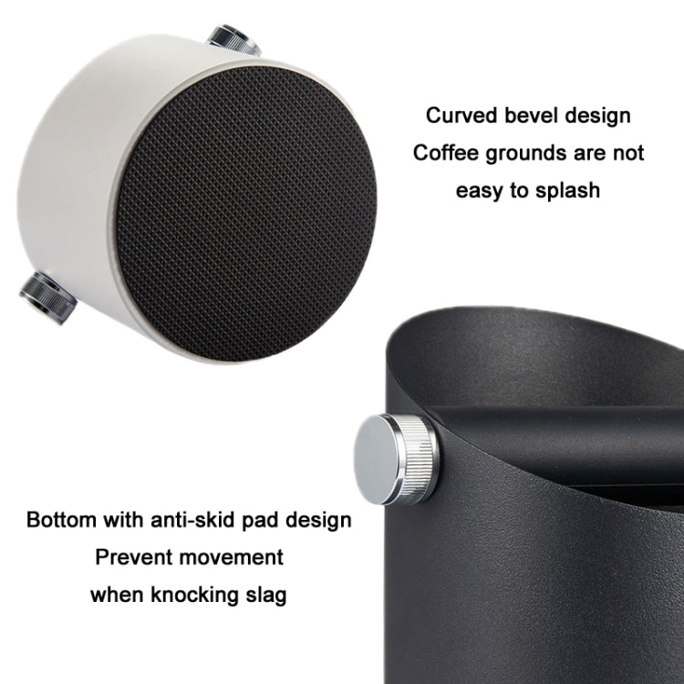 Pattumiera per caffè, latte, residui di tè, polvere per il riciclaggio, White (Aluminum Alloy), Black (Aluminum Alloy), True Color (Stainless Steel), Black (45 Steel)